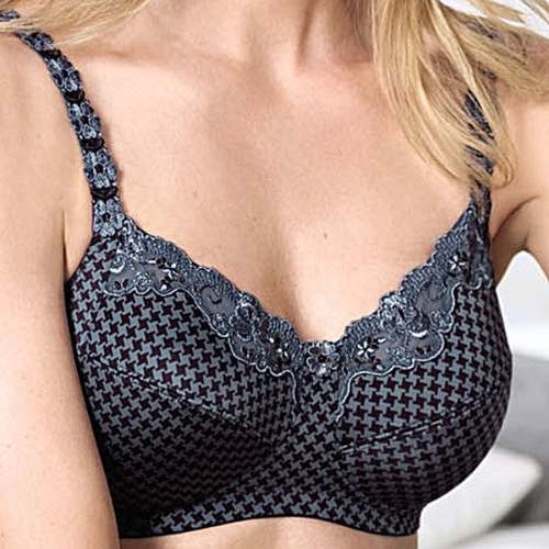 Anita Care Josephine blue/print prosthesis bra