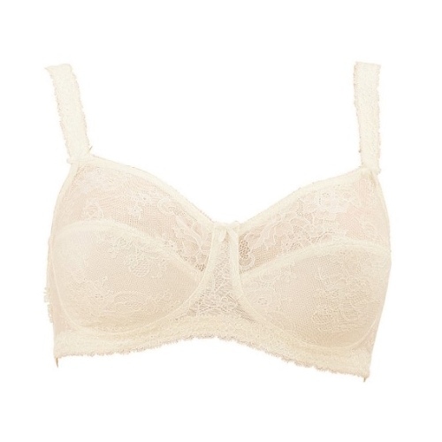 Rosa Faia Lace Rose champagne wireless bra
