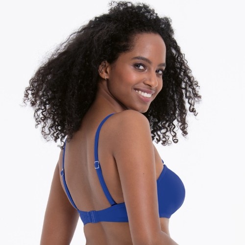 Rosa Faia Swimwear Ella blue soft-cup bikini bra