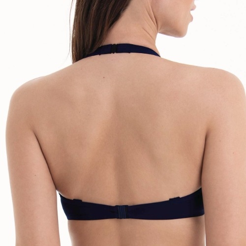 Rosa Faia Swimwear Leandra blue soft-cup bikini bra