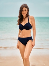 Rosa Faia Swimwear Leandra blue soft-cup bikini bra