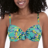 Rosa Faia Swimwear Eleonore green padded bikini bra