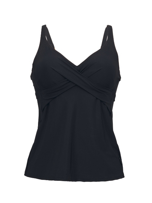 Rosa Faia Swimwear Maily black tankini top