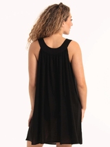 Rosa Faia Swimwear Majuli black beach dress