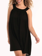 Rosa Faia Swimwear Majuli black beach dress