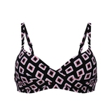 Rosa Faia Swimwear Maja black padded bikini bra