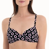 Rosa Faia Swimwear Maja black padded bikini bra