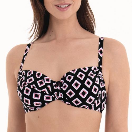 Rosa Faia Swimwear Aurora black soft-cup bikini bra