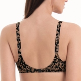 Rosa Faia Swimwear Sibel black/brown soft-cup bikini bra