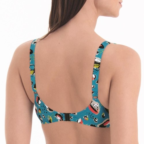 Rosa Faia Swimwear Federica aqua soft-cup bikini bra