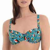 Rosa Faia Swimwear Federica aqua soft-cup bikini bra