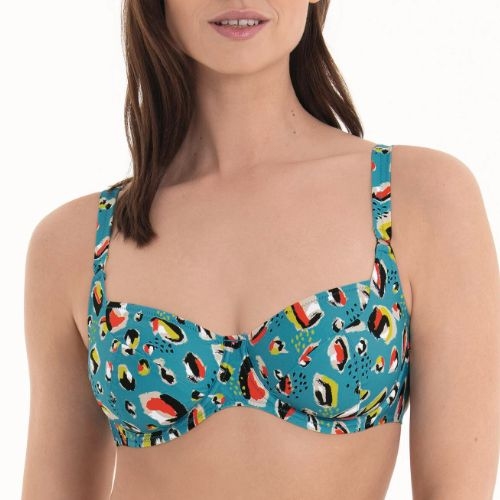 Rosa Faia Swimwear Federica aqua soft-cup bikini bra