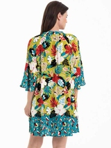 Rosa Faia Swimwear Manihi aqua beach dress