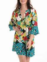 Rosa Faia Swimwear Manihi aqua beach dress