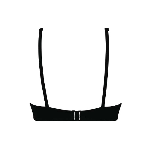 Rosa Faia Swimwear Pure black soft-cup bikini bra