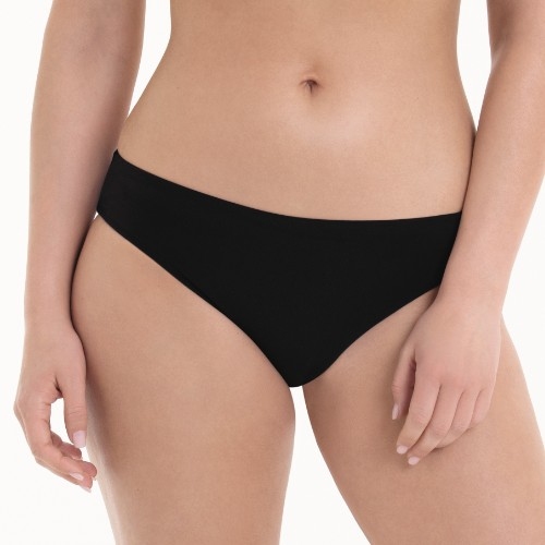 Rosa Faia Swimwear Pure black bikini brief