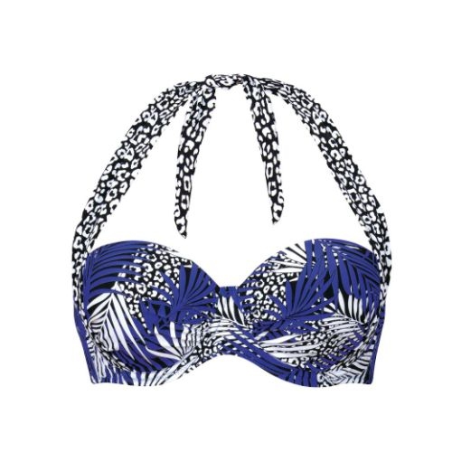 Rosa Faia Swimwear Catalina black/white padded bikini bra