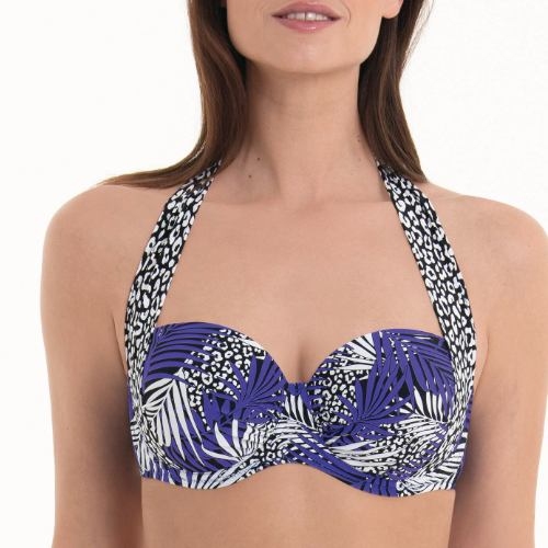 Rosa Faia Swimwear Catalina black/white padded bikini bra