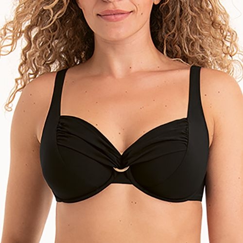 Rosa Faia Swimwear Hermine black soft-cup bikini bra