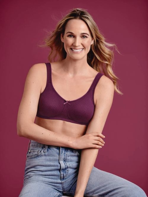 Anita Care Leni plum prosthesis bra