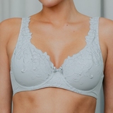 Guy de France Embroidery grey non-padded bra