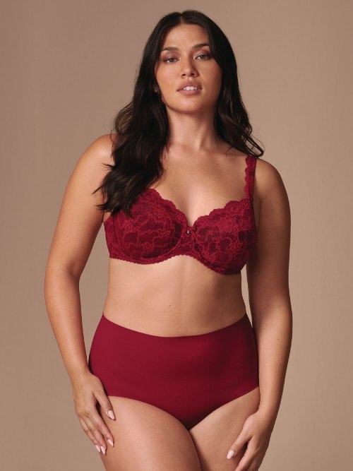 Anita Pocket Panty ruby high waist brief