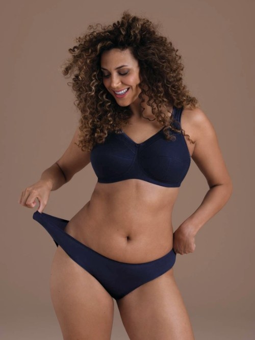 Anita Jana navy blue wireless bra