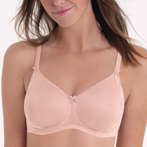 Rosa Faia Lace Rose rosewood wireless bra