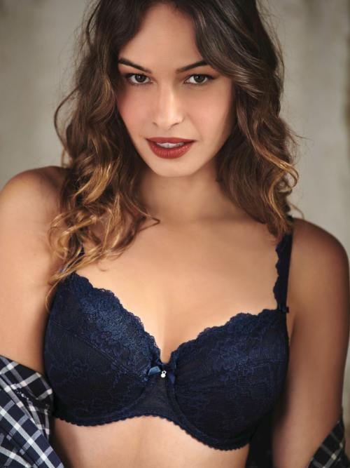 Rosa Faia Bobette navy blue non-padded bra