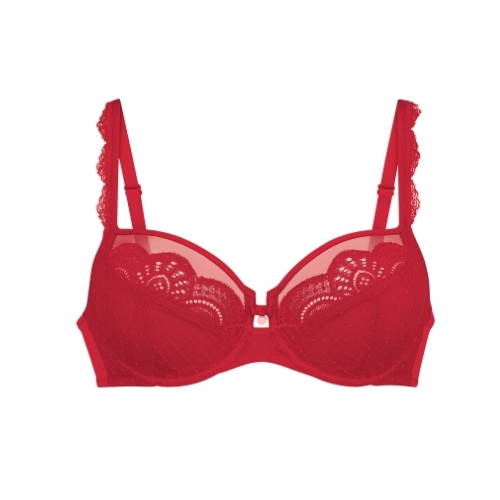 Rosa Faia Selma red non-padded bra