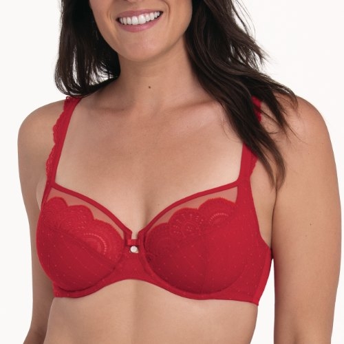 Rosa Faia Selma red non-padded bra