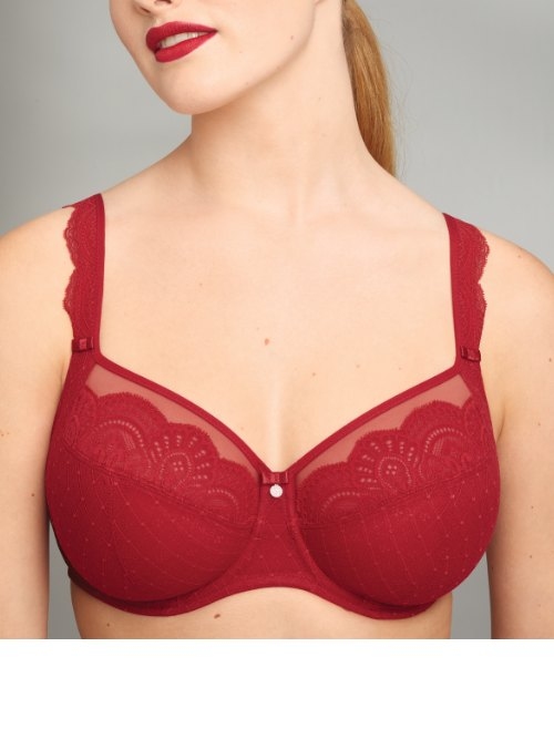 Rosa Faia Selma red non-padded bra