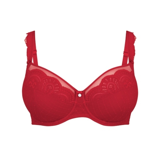 Rosa Faia Selma red non-padded bra