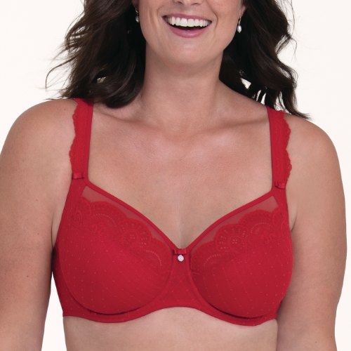 Rosa Faia Selma red non-padded bra