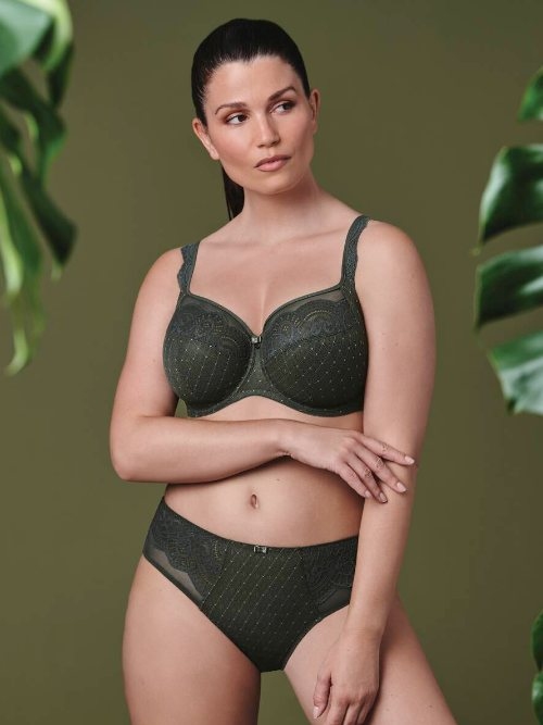 Rosa Faia Selma green non-padded bra