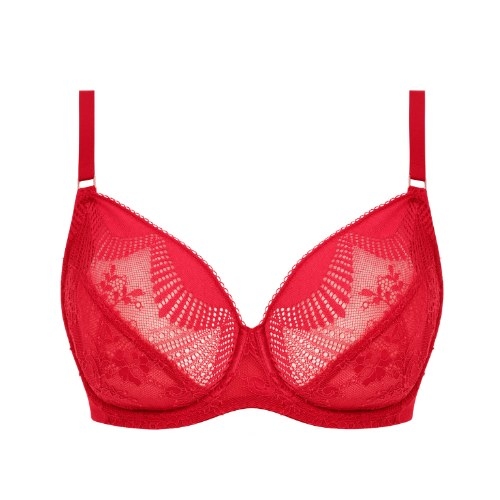 Wacoal Lingerie Sensu Lace red non-padded bra