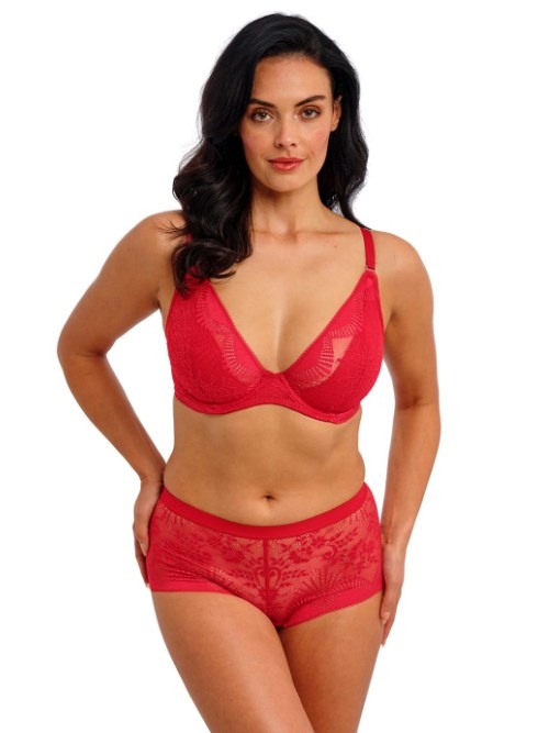 Wacoal Lingerie Sensu Lace red non-padded bra