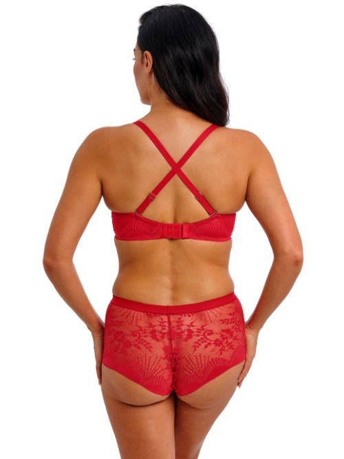 Wacoal Lingerie Sensu Lace red non-padded bra