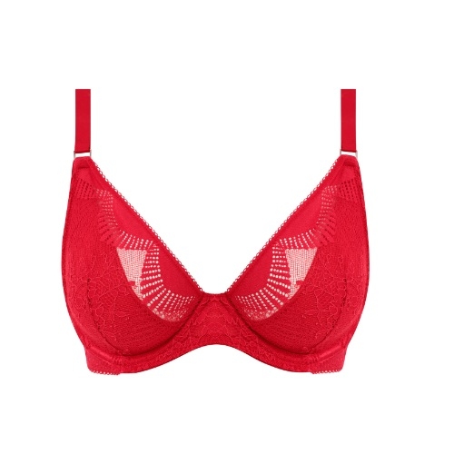 Wacoal Lingerie Sensu Lace red non-padded bra
