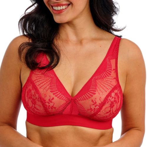Wacoal Lingerie Sensu Lace red wireless bra