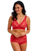 Wacoal Lingerie Sensu Lace red wireless bra