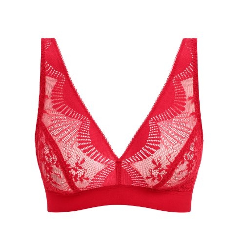 Wacoal Lingerie Sensu Lace red wireless bra