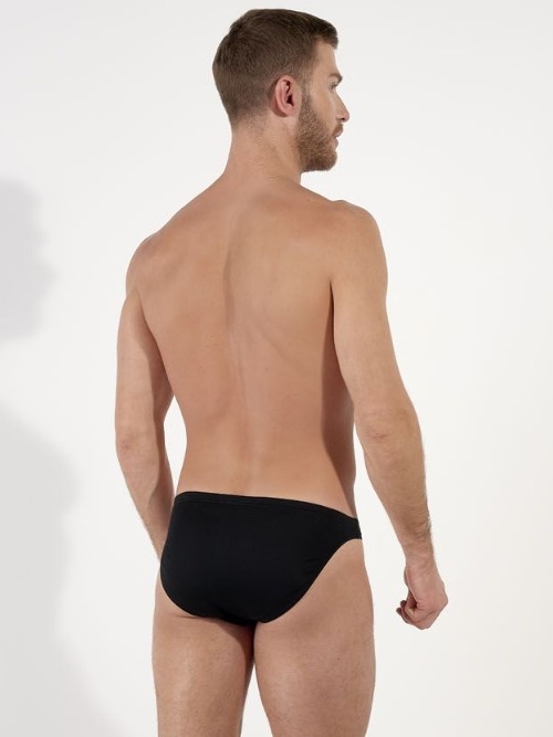 HOM Premium Cotton black men brief