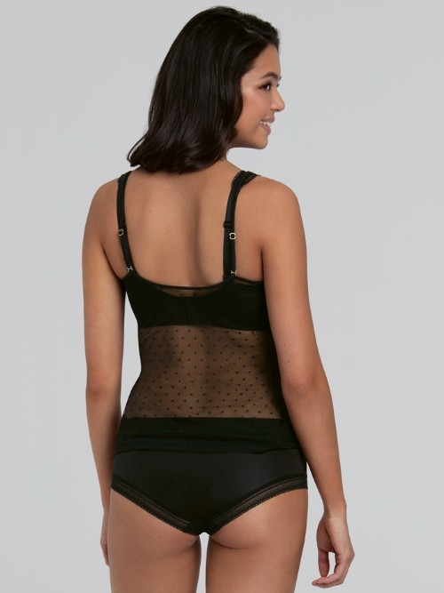 Rosa Faia Emily black spaghetti top