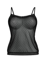 Rosa Faia Emily black spaghetti top