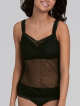 Rosa Faia Emily black spaghetti top