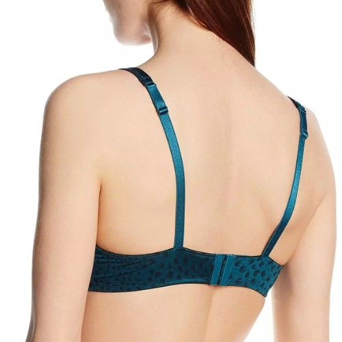 Rosa Faia Joy green/print non-padded bra
