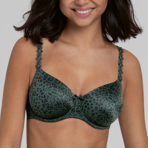 Rosa Faia Joy green/print non-padded bra
