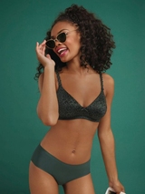 Rosa Faia Joy green/print wireless bra