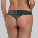 Rosa Faia Joy green/print thong